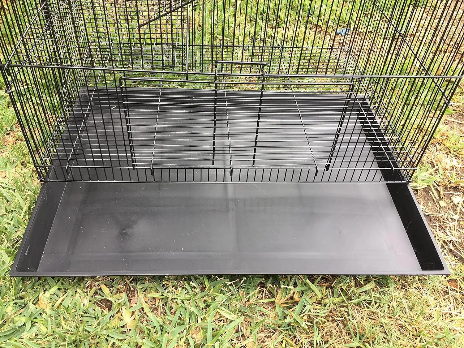3-Levels Easy Portable Collapsible Ferret Chinchilla Sugar Glider Rats Mouse Animal Critter Chew-Proof Metal Carrier Travel Cage with Narrow 3/8-Inch Bar Spacing Easy to Clean No Tools Needed