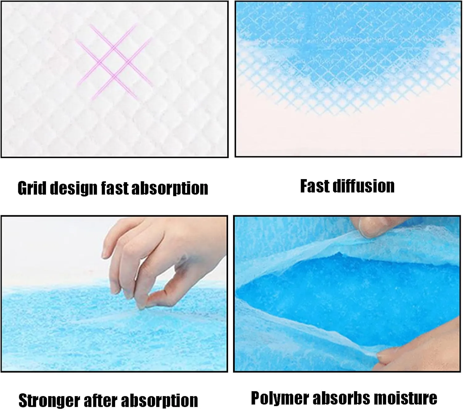 50 Count Dog Pee Pads Extra Large,36"x36"Pee Pads for Dogs Absorbent & Leak-Proof,Disposable Pet Training and Puppy Pads for Cats Dogs Rabbit