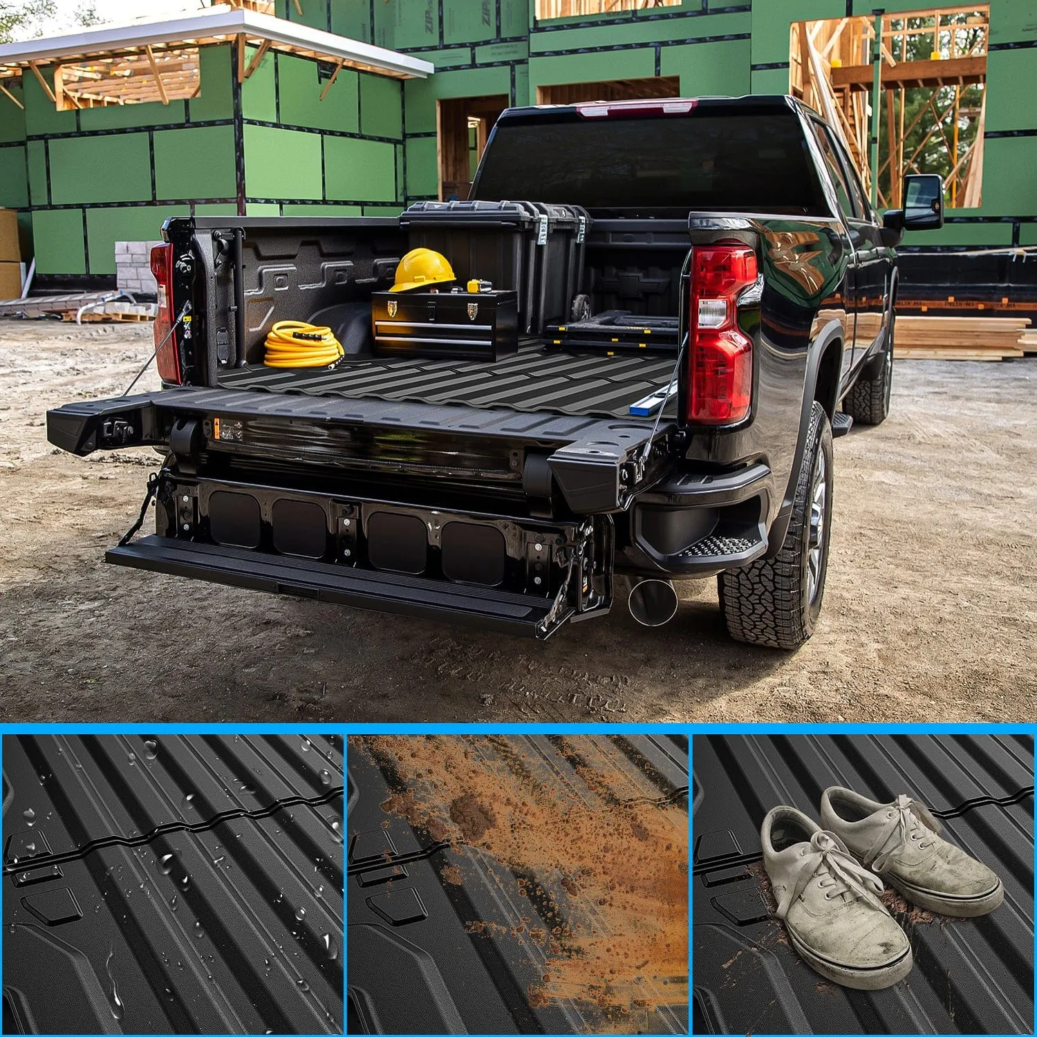 5ft Rubber Short Bed For 2023-2024 Chevy Colorado