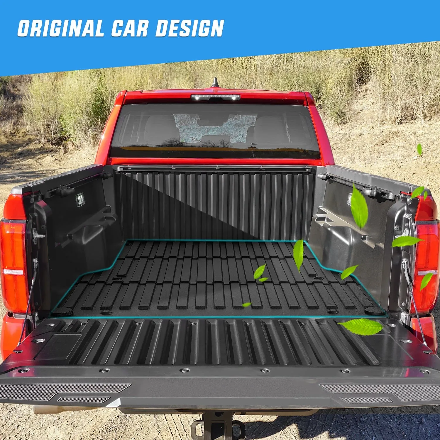5ft Rubber Short Trunk Bed For 2005-2023 Toyota Tacoma