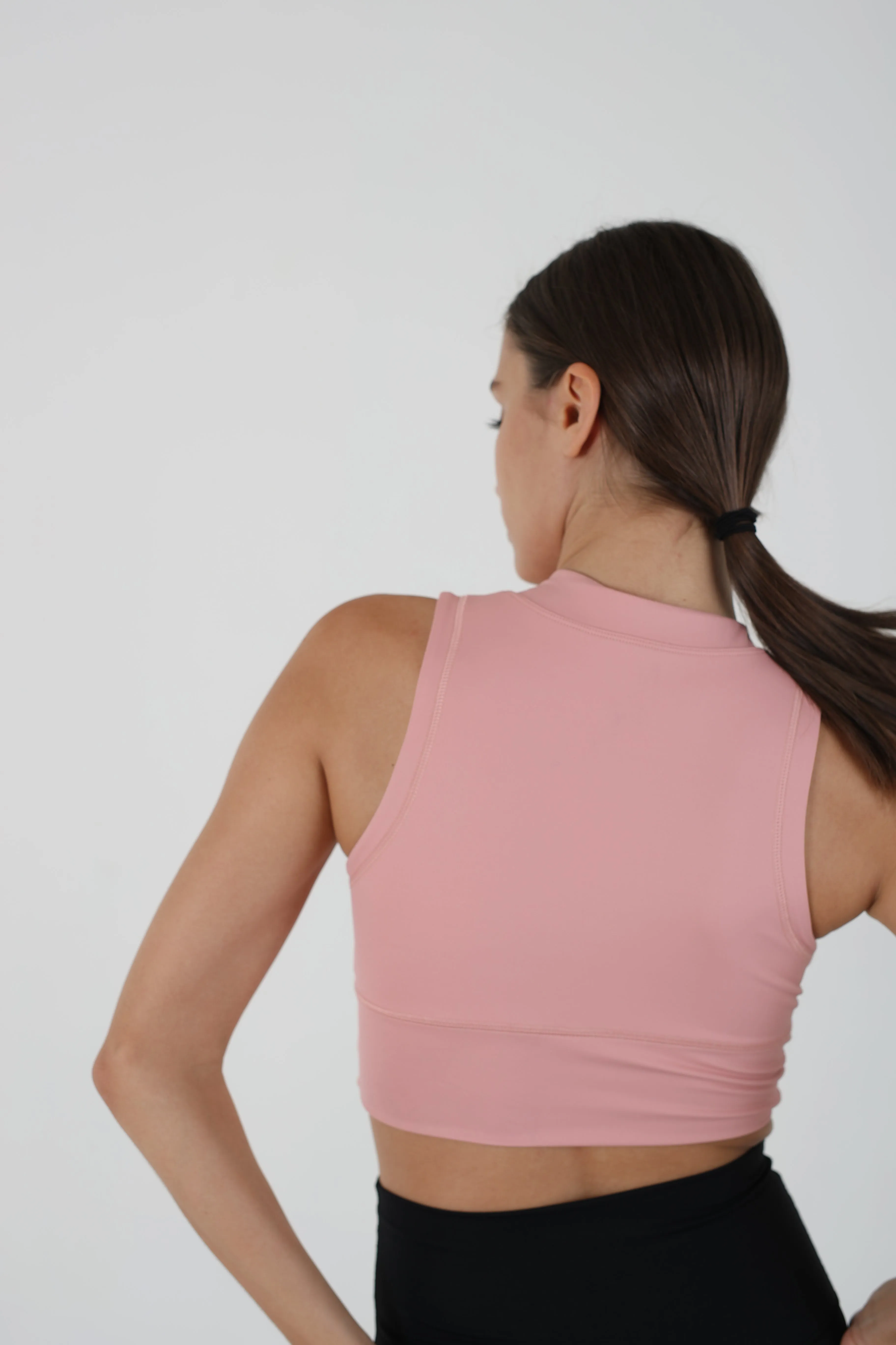 Antimicrobial Zip-Front Sports Bra 