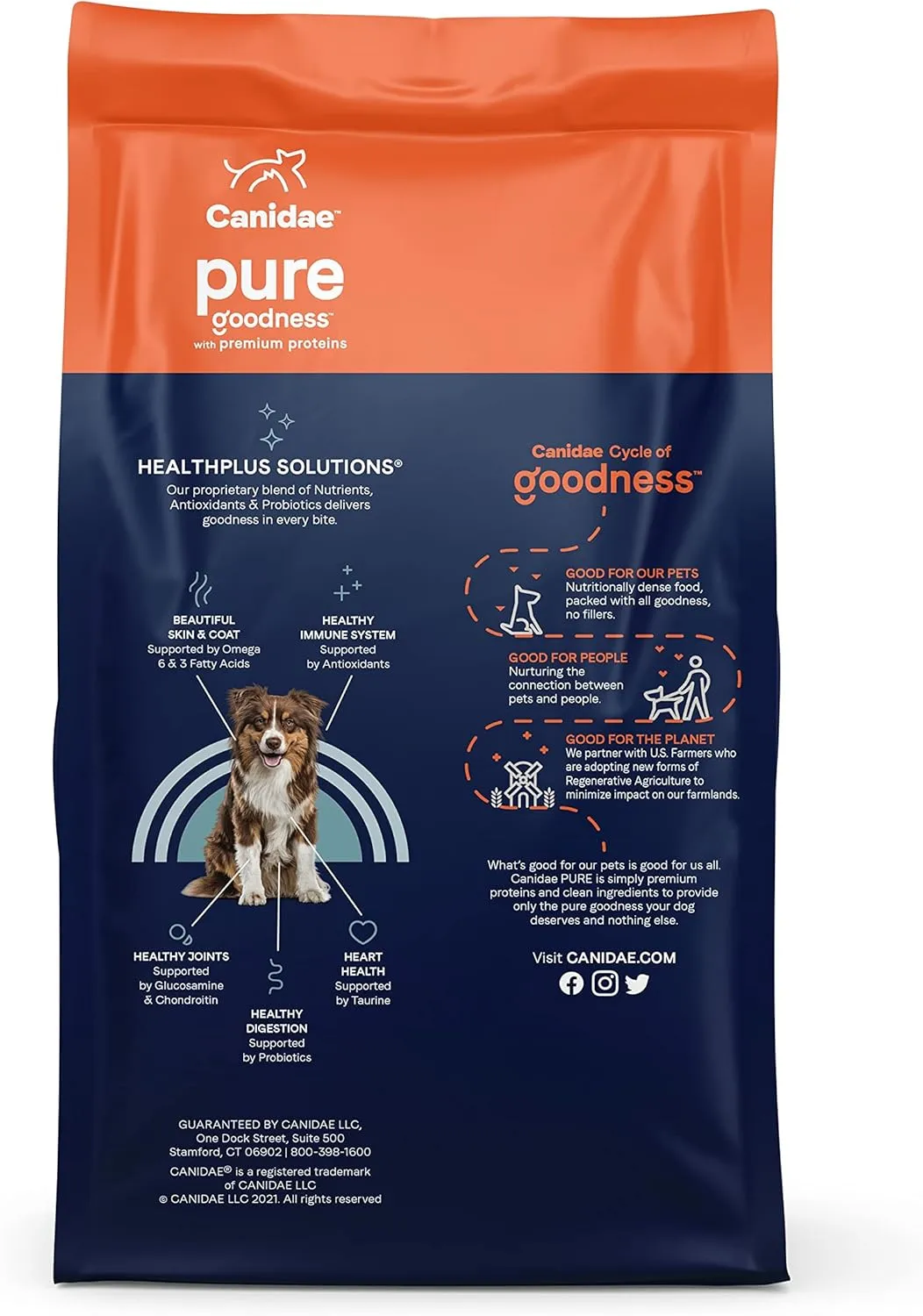 Canidae Pure Limited Ingredient Premium Adult Dry Dog Food, Real Lamb, Goat & Venison Meals Recipe, 4 lbs, Grain Free