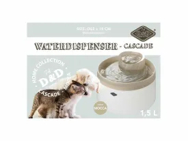CASCADE WATERDISPENSER 1,5 LITER 22x22x15CM mocca/brown