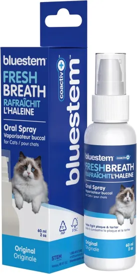 Cat Oral Spray Breath Freshener: Pet Dental Teeth and Mouth Cleaning Spray That Treats All Cats Bad Breath Smell When Breathing. Tooth Tartar, Plaque Cleaner Remedy. Small Mint Flavor Remover for Pets
