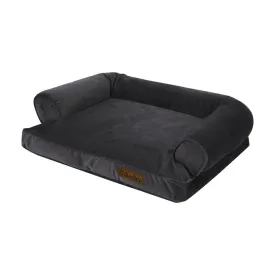 Charlie's Corduroy Dog Sofa Bed Charcoal Small
