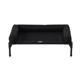 Charlie's Elevated Trampoline Bolster Sofa Dog Bed Black Large
