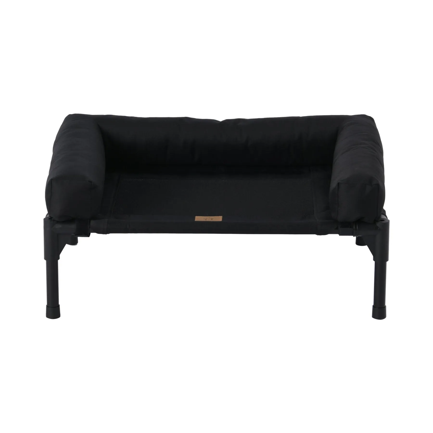 Charlie's Elevated Trampoline Bolster Sofa Dog Bed Black Large