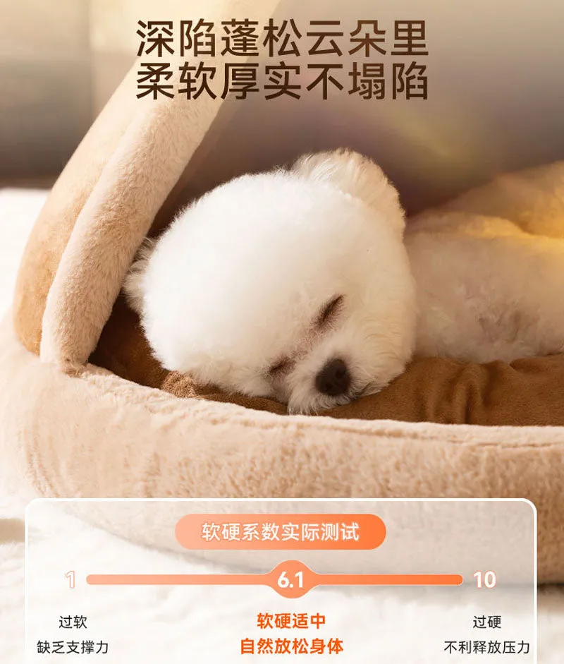 Christmas autumn and winter dog elk tent yurt kennel warm thickened closed cat nest pet nest