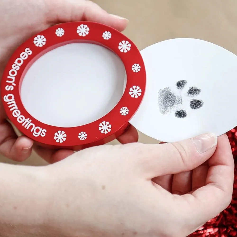Christmas Double Sided Pawprints Ornament