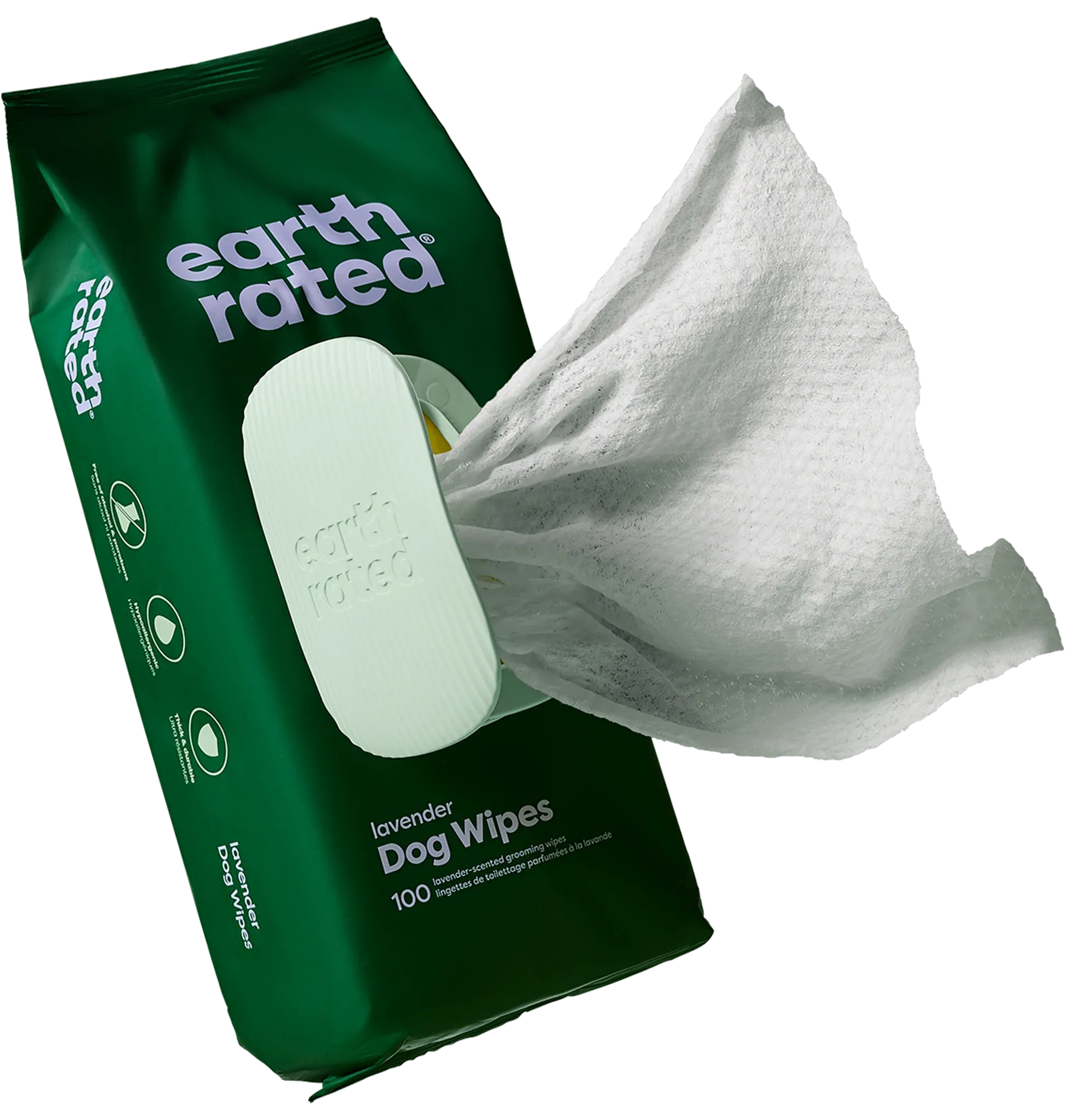 Earth Rated - Plant-Based Grooming Wipes