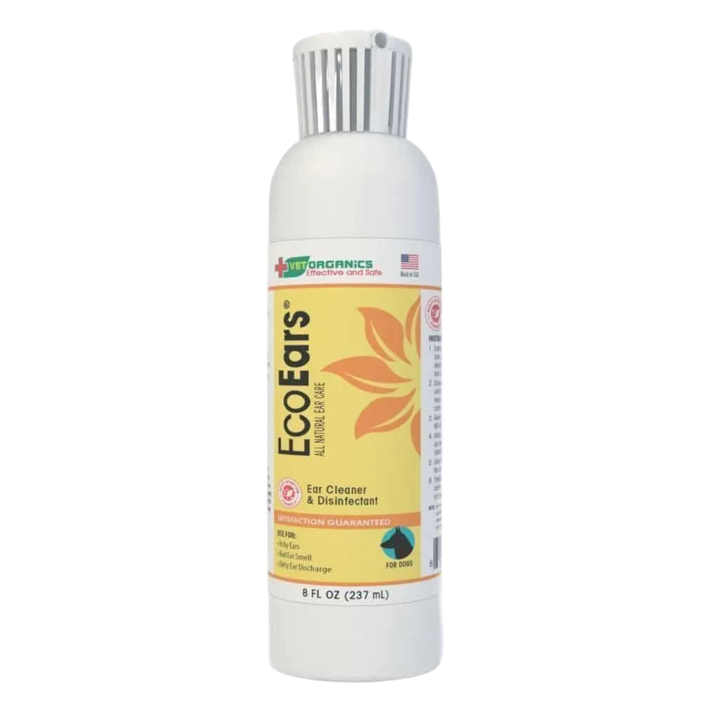 EcoEars Ear Cleaner 8oz by Vet Organics