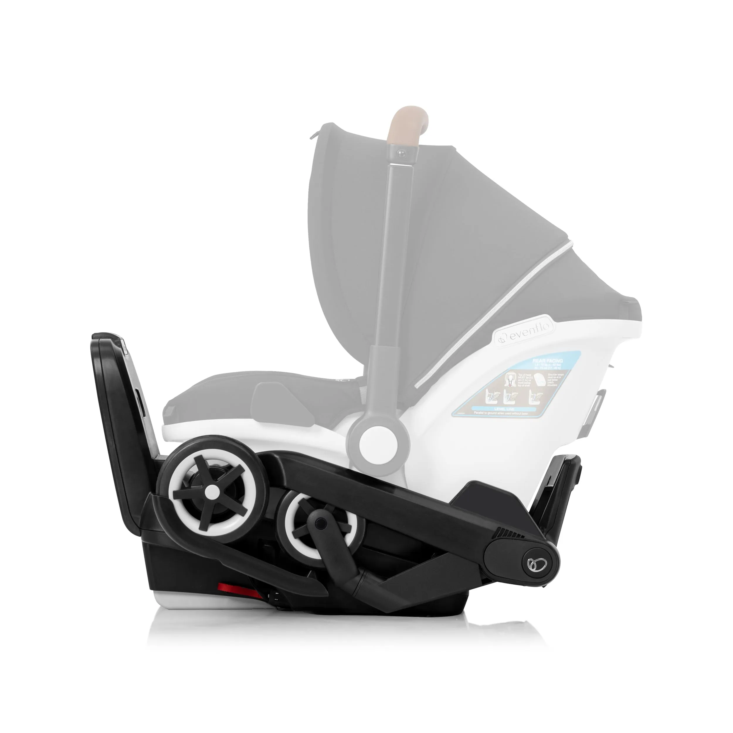Evenflo Gold Shyft DualRide Infant Car Seat and Stroller Combo With Extended Canopy - Damaged Box