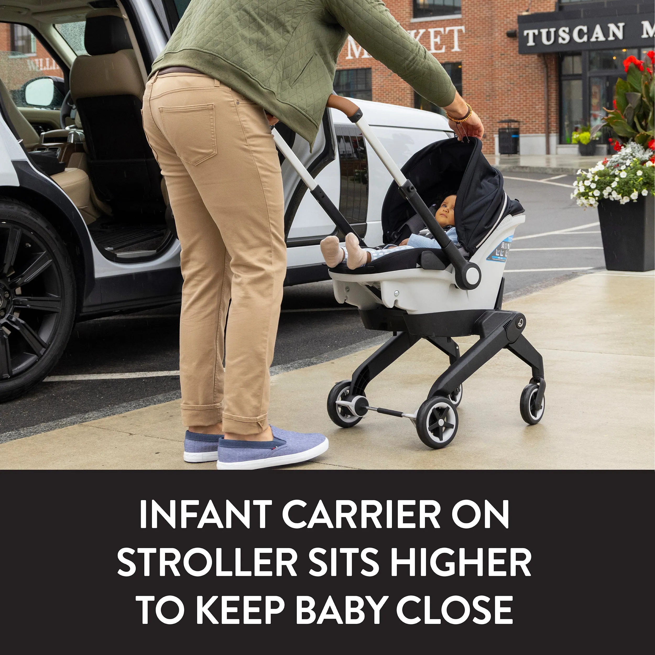 Evenflo Gold Shyft DualRide Infant Car Seat and Stroller Combo With Extended Canopy - Damaged Box