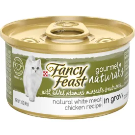 Fancy Feast Gourmet Naturals White Meat Chicken In GRAVY Adult Canned Cat Food 85g