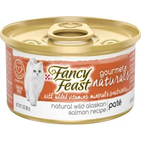Fancy Feast Gourmet Naturals Wild Alaskan Salmon Pate Adult Canned Cat Food 85g