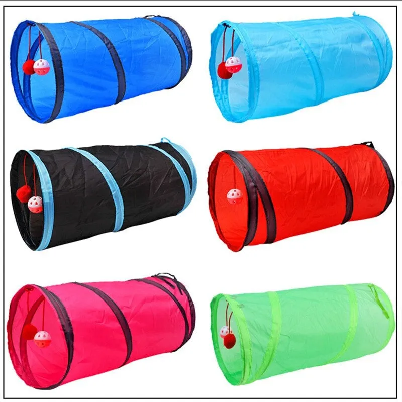 Foldable Cat Tunnel Toy