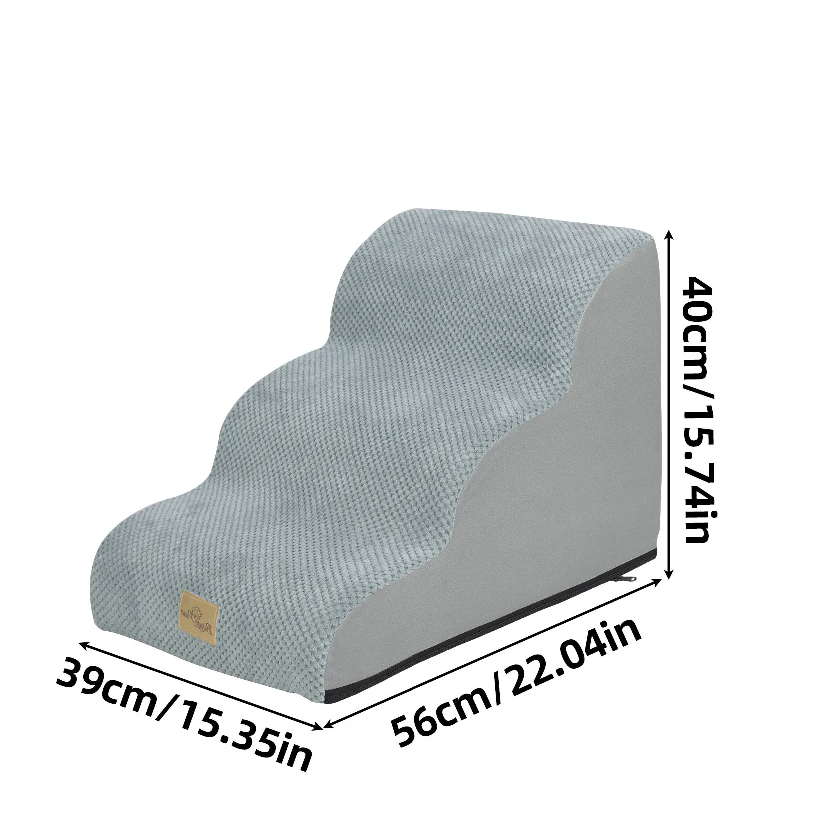 High Density Foam Dog Stairs For High Bed Sofa, 3/4/5 Steps Stairs Washable Cover