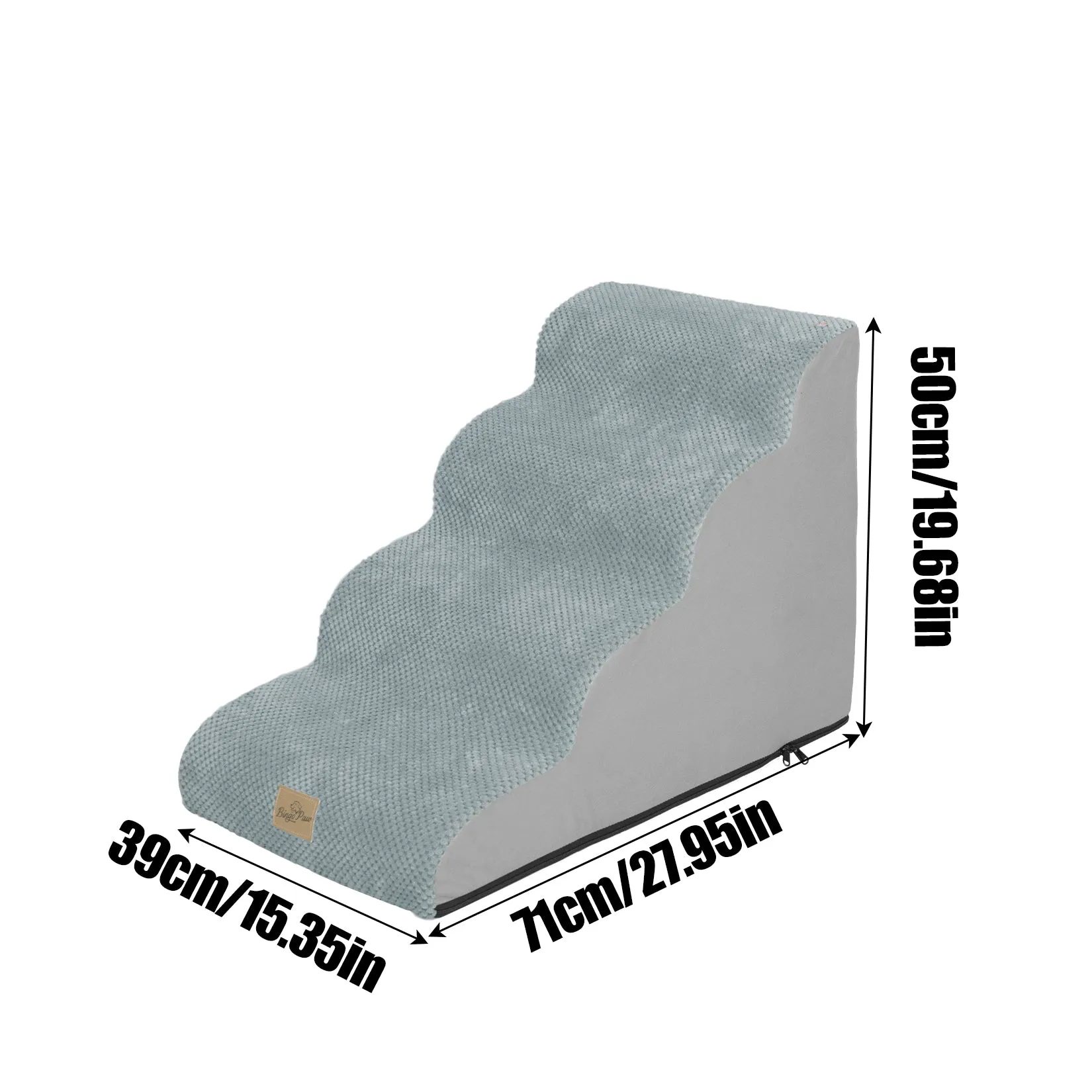High Density Foam Dog Stairs For High Bed Sofa, 3/4/5 Steps Stairs Washable Cover