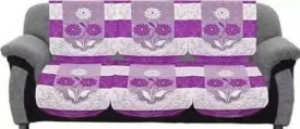 Home Style Cotton Sofa Cover (Purple)