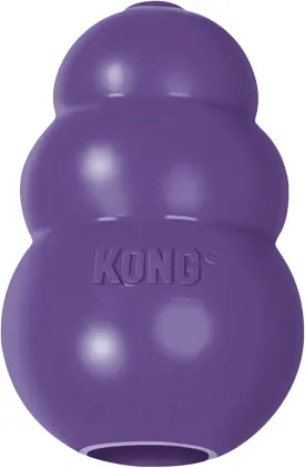 KONG Senior - Dog Toy with Gentle, Natural Rubber - Durable Dog Toy for Older Dogs - Use Treats with Stuffable Chew Toy - Treat Toy for Chewing & Fetching - for Medium Dogs