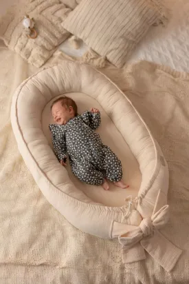 LinenLook Baby Nest - 100% Muslin Cotton - Vanilla