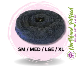 Luxurious Calming Pet Bed - Charcoal