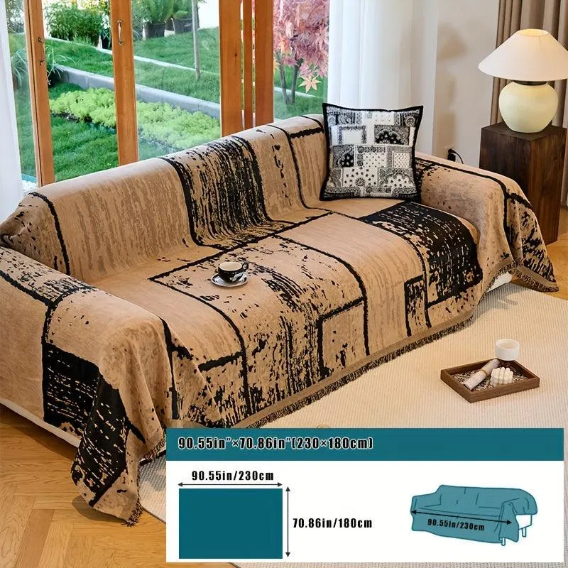 Luxury Pet Cover for Leather Sofa, Non-Slip & Machine Washable