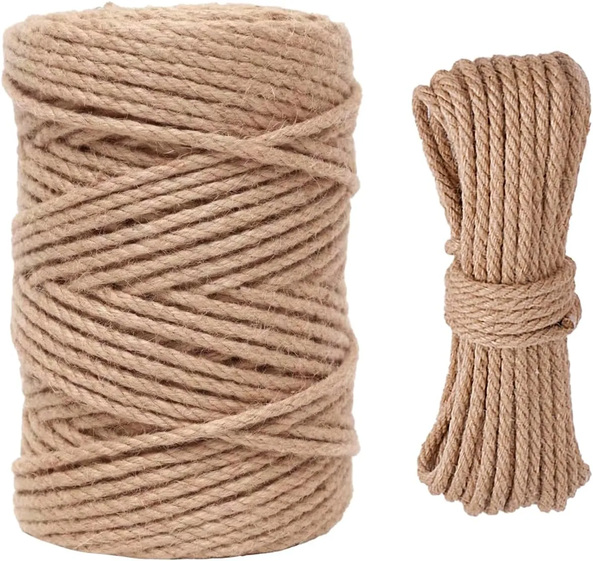 Natural Sisal Rope for Cat Scratcher,Cat Tree Rope Twine for Cat Scratching Post Replacement, Cat Tower with Scratch Post Repairing, Replace, Recovering and DIY1/4 Inch by 33 Feet