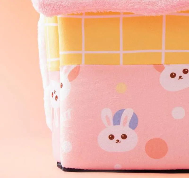 New cat litter rabbit door curtain four seasons universal kennel small and medium-sized dog closed removable and washable dog bed pet litter pad