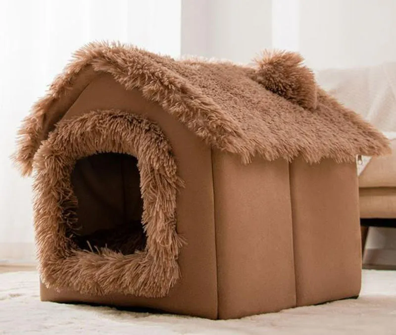 New cat litter rabbit door curtain four seasons universal kennel small and medium-sized dog closed removable and washable dog bed pet litter pad
