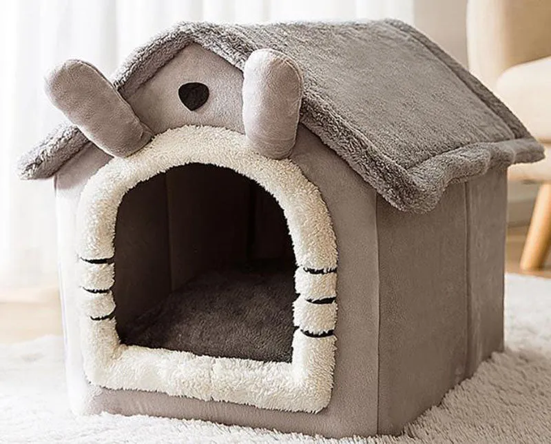 New cat litter rabbit door curtain four seasons universal kennel small and medium-sized dog closed removable and washable dog bed pet litter pad