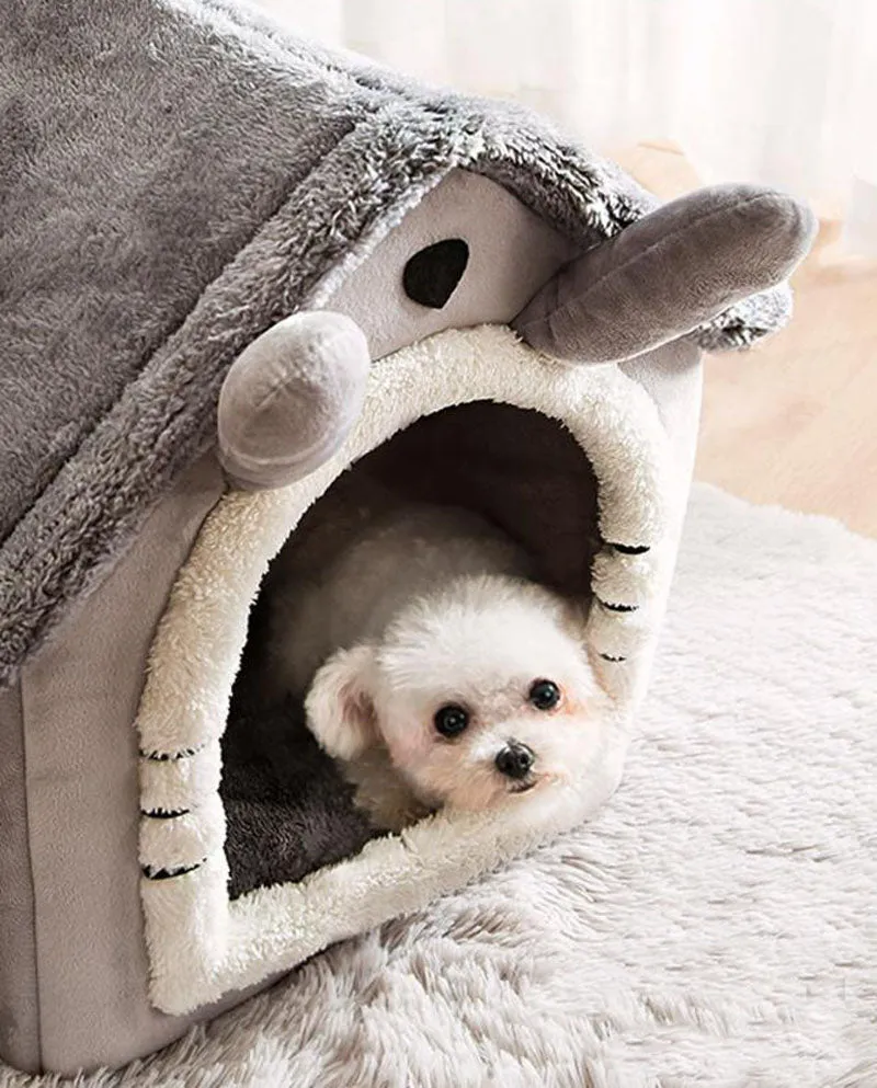 New cat litter rabbit door curtain four seasons universal kennel small and medium-sized dog closed removable and washable dog bed pet litter pad