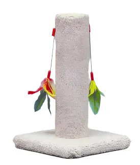 North American Pet Cat Post with Feather - Assorted - 17.5 in