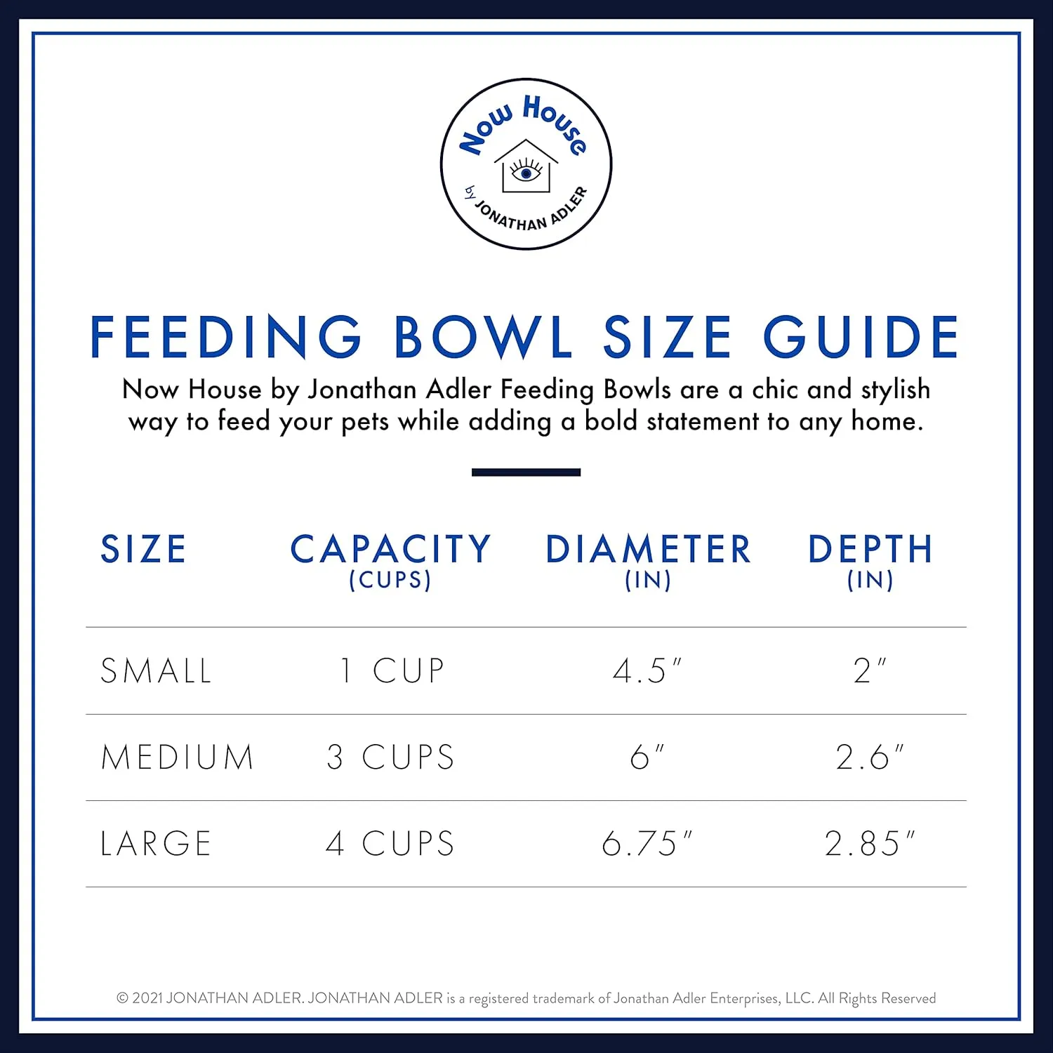 Now House for Pets by Jonathan Adler Oslo Duo Dog Bowl, Large Cute Ceramic Food and Water Bowl, Green (FF16469)