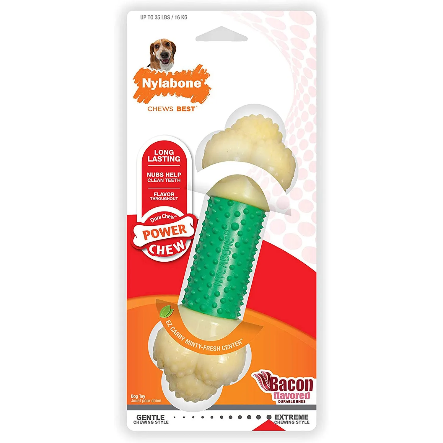 Nylabone DuraChew Double Action Chew Bacon