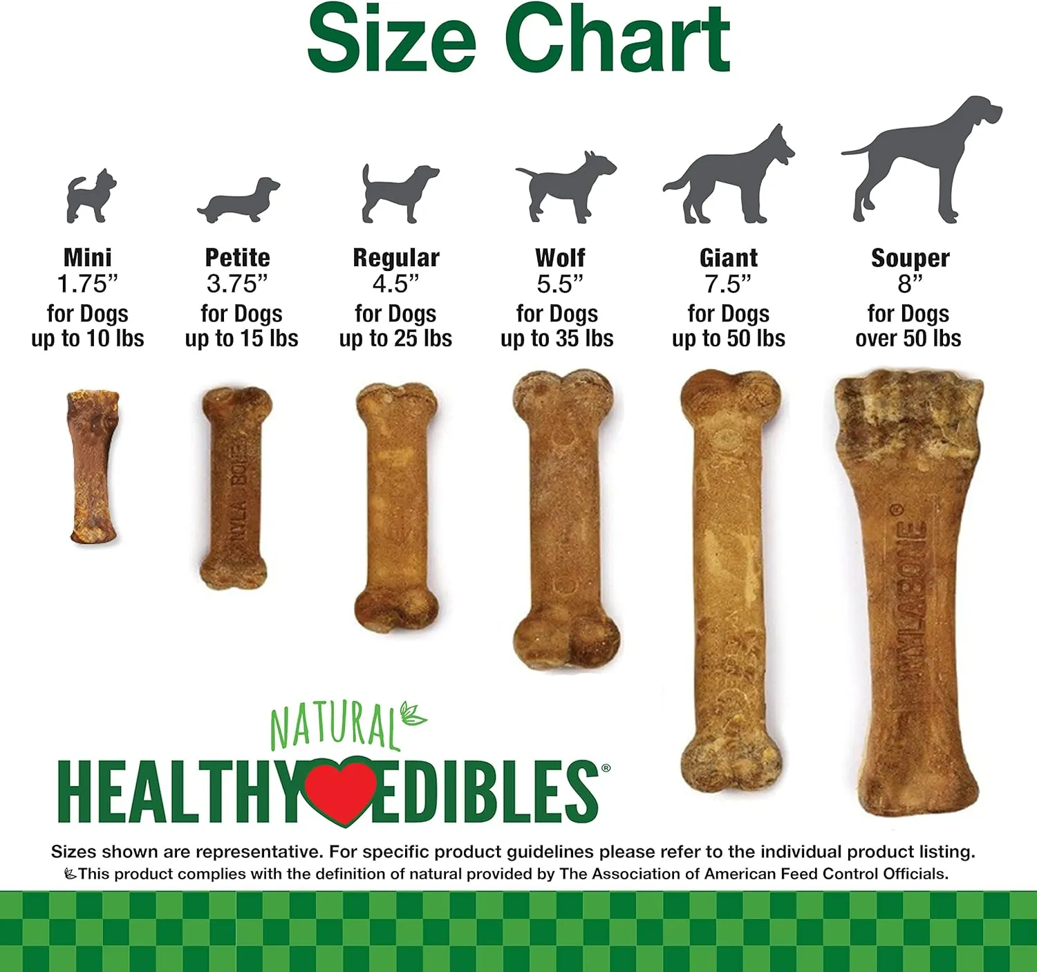 Nylabone Healthy Edibles Natural Dog Chews Long Lasting Bacon Flavor Treats for Dogs, X-Small/Petite (8 Count)