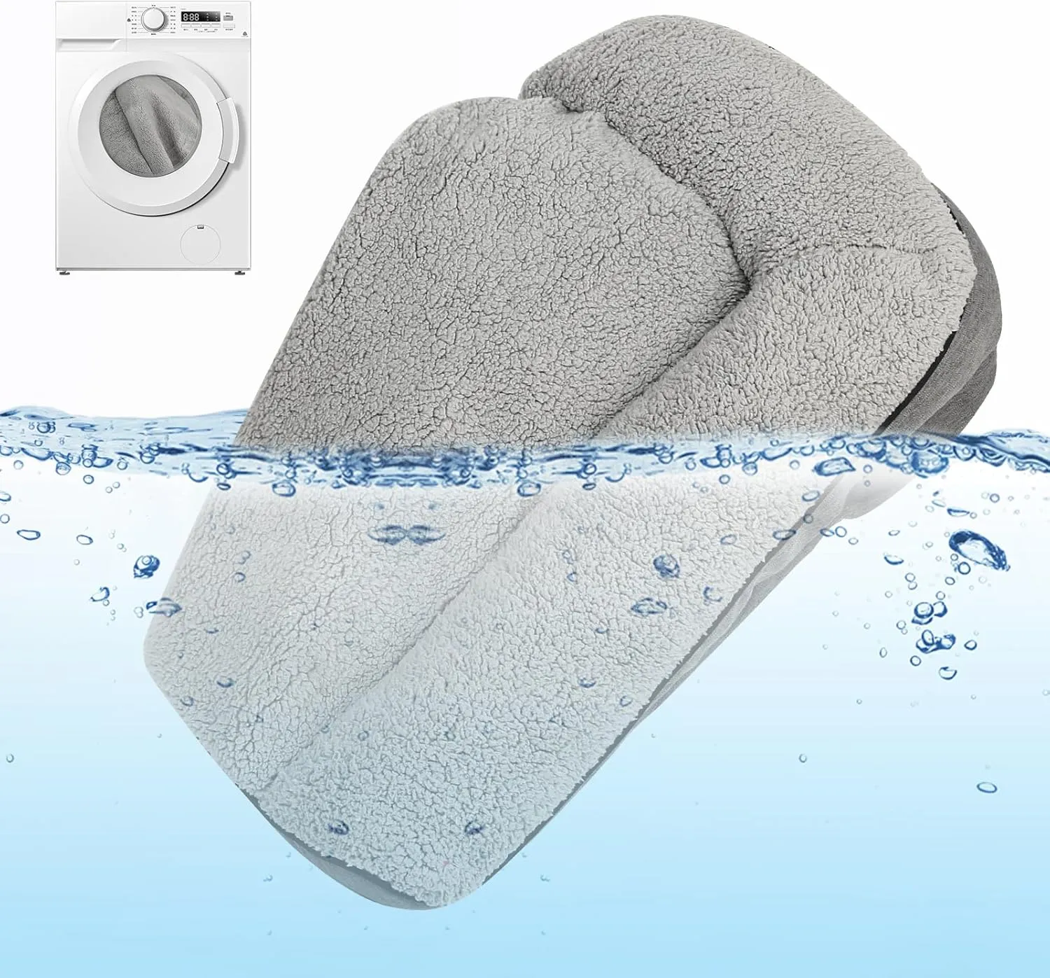 Orthopedic Dog Bed, Bolster Couch for Large Dogs, Dog Bed for Large Dogs, Removable Washable Cover Pet Bed, Foam Nonskid Mat