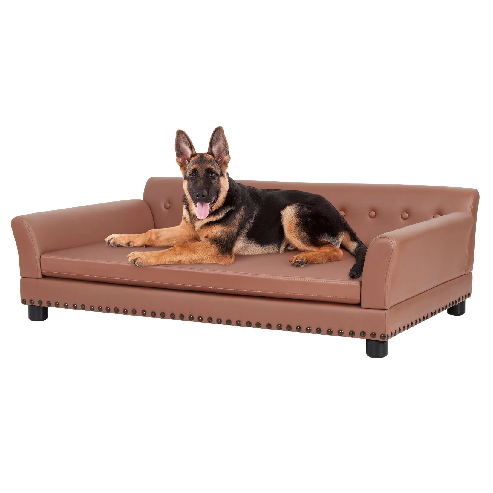 Pet Sofa Bed Pet Snuggle Lounge with Removable Cushion for Kittens Puppies