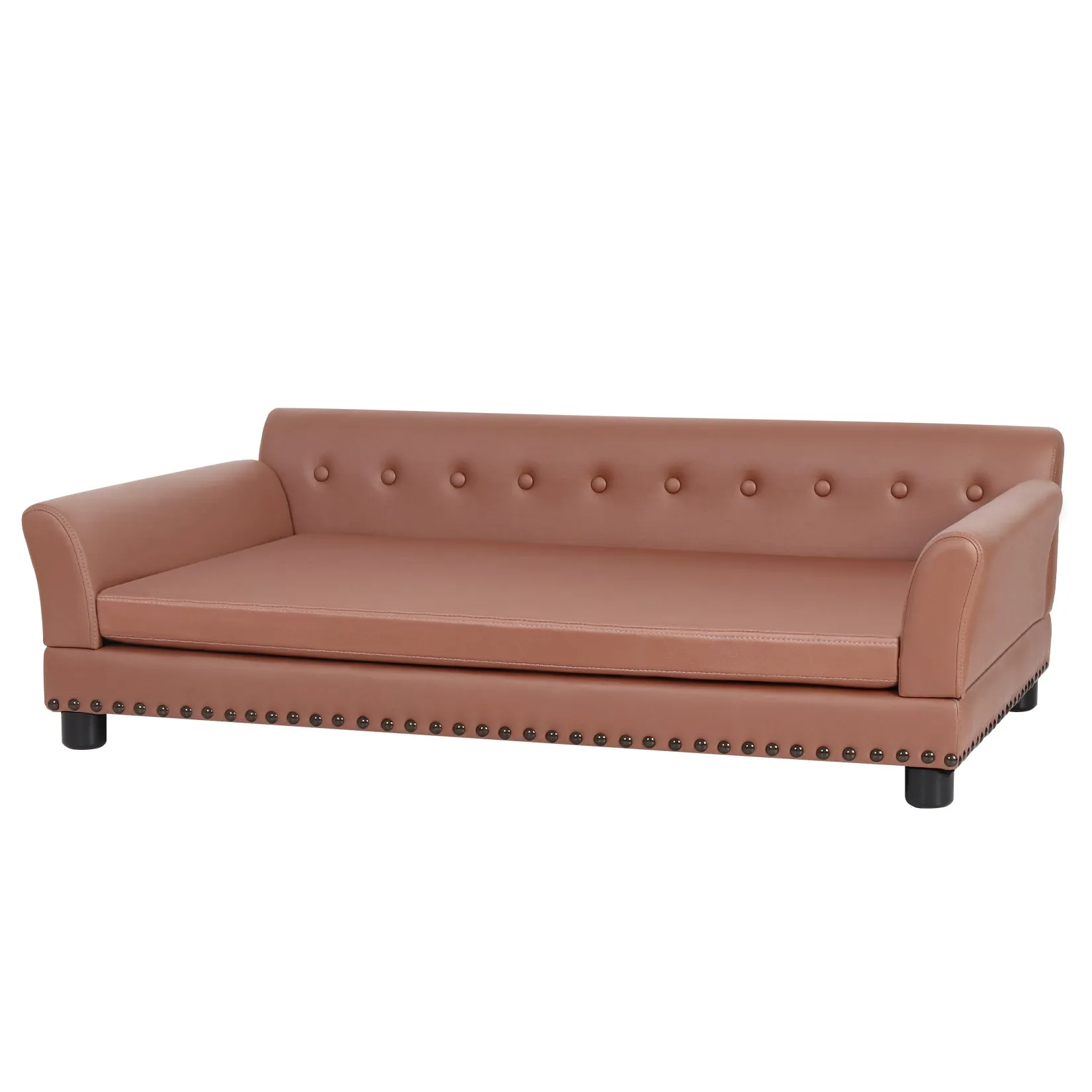 Pet Sofa Bed Pet Snuggle Lounge with Removable Cushion for Kittens Puppies