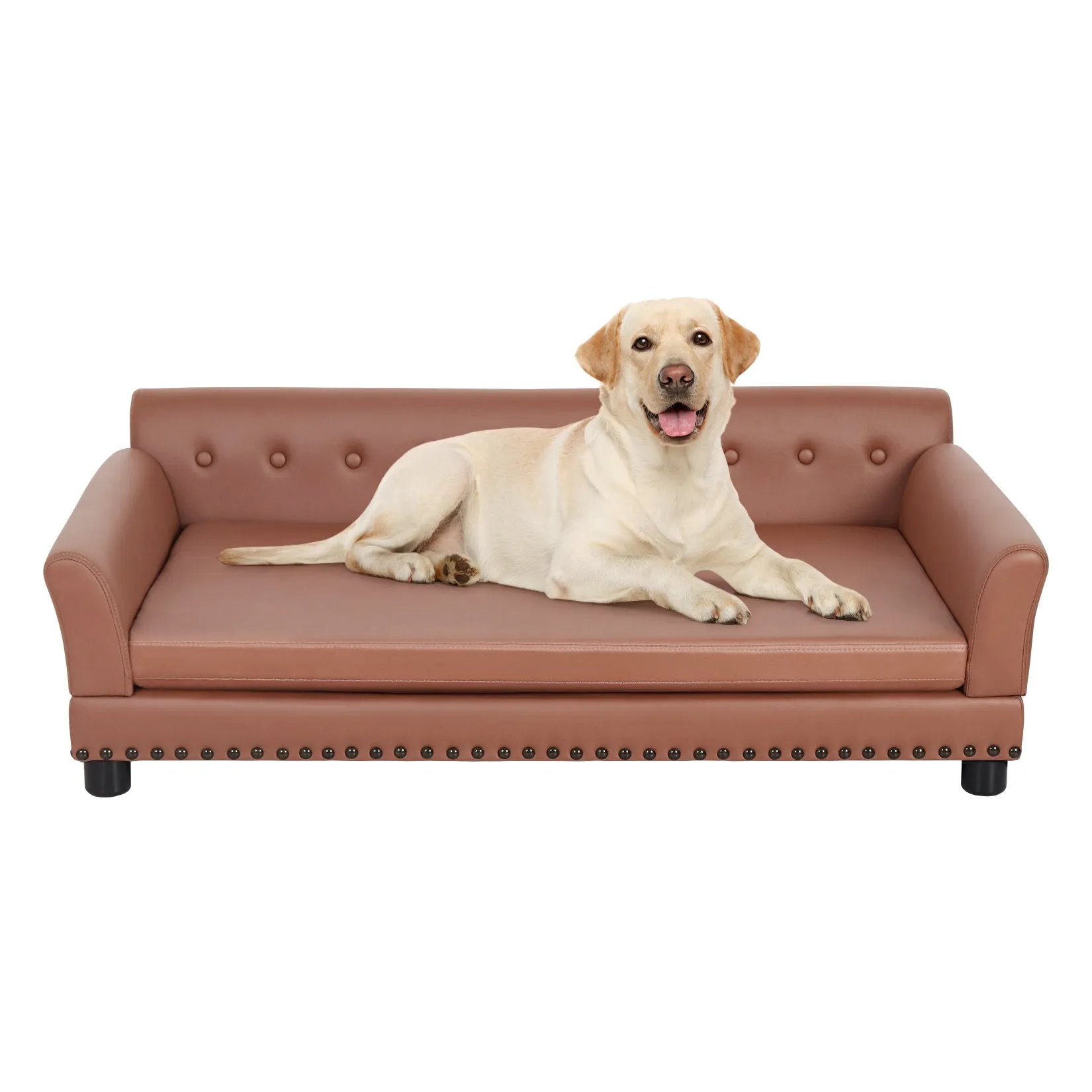 Pet Sofa Bed Pet Snuggle Lounge with Removable Cushion for Kittens Puppies