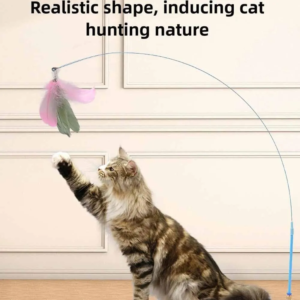 Puff Pet - Meowmastery Toy,meowmastery Toy - 2025 Interactive cat Teaser Wand,Exercise and Entertainment for Active Felines (Black)