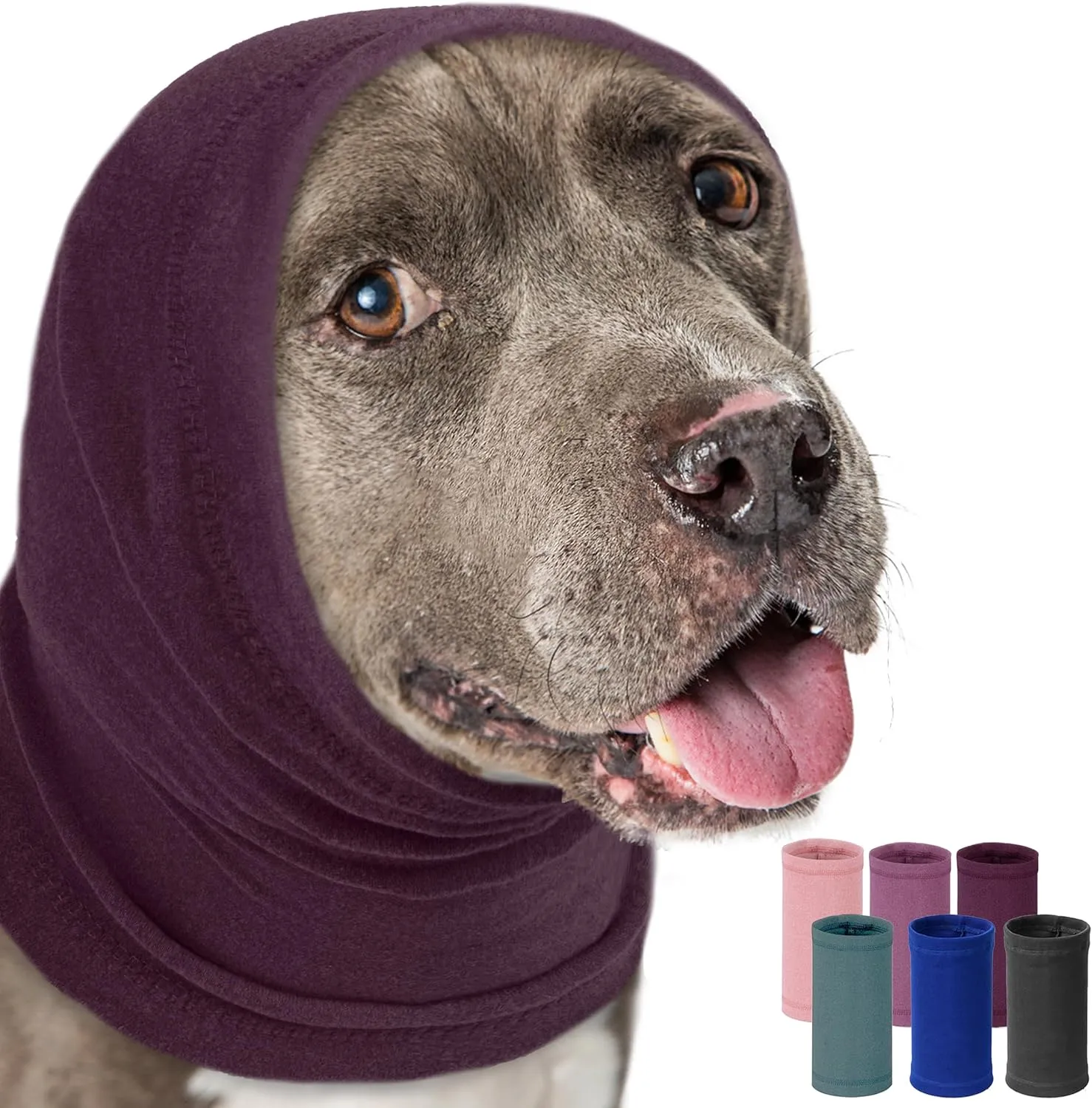 PUMYPOREITY Dog Calming Hoodie, Dog Ear Cover for Anxiety Relief, Ear Muffs for Hematoma, Noise Canceling for Grooming and Force Drying, Comfort Hoodie for Anxiety