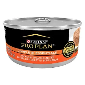 Purina Pro Plan Complete Essentials Chicken & Spinach Entree Canned Cat Food, 156g
