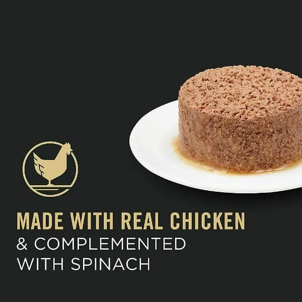 Purina Pro Plan Complete Essentials Chicken & Spinach Entree Canned Cat Food, 156g