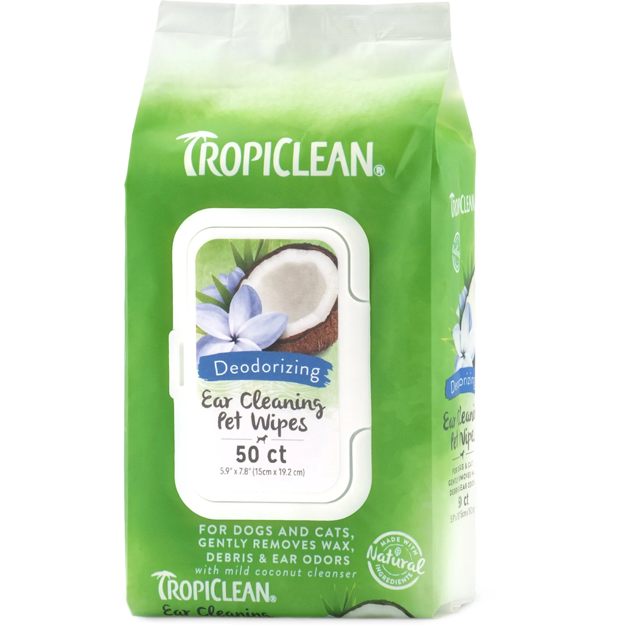 Tropiclean Deodorizing Ear Cleaning Pet Wipes